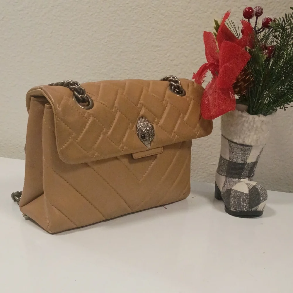Kurt Geiger Beige Quilted Shoulder Bag - Picture 4 of 6